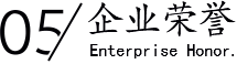 企業(yè)榮譽(yù)/Enterprise Honor